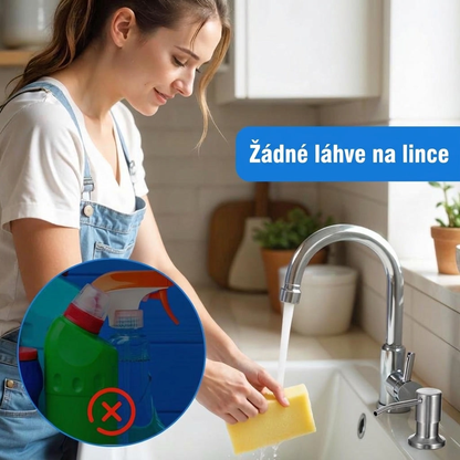 Brixa™ — Vestavěný dávkovač jaru ke dřezu